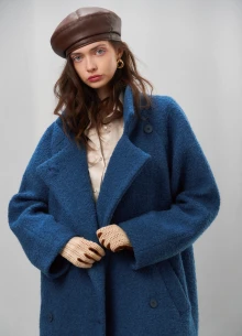 Пальто в длине макси из итальянской шерсти фото 1233628